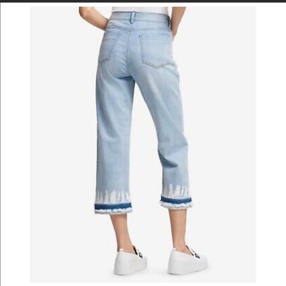 DKNY Tie Dye Cropped Jeans - Picture 3 of 4
